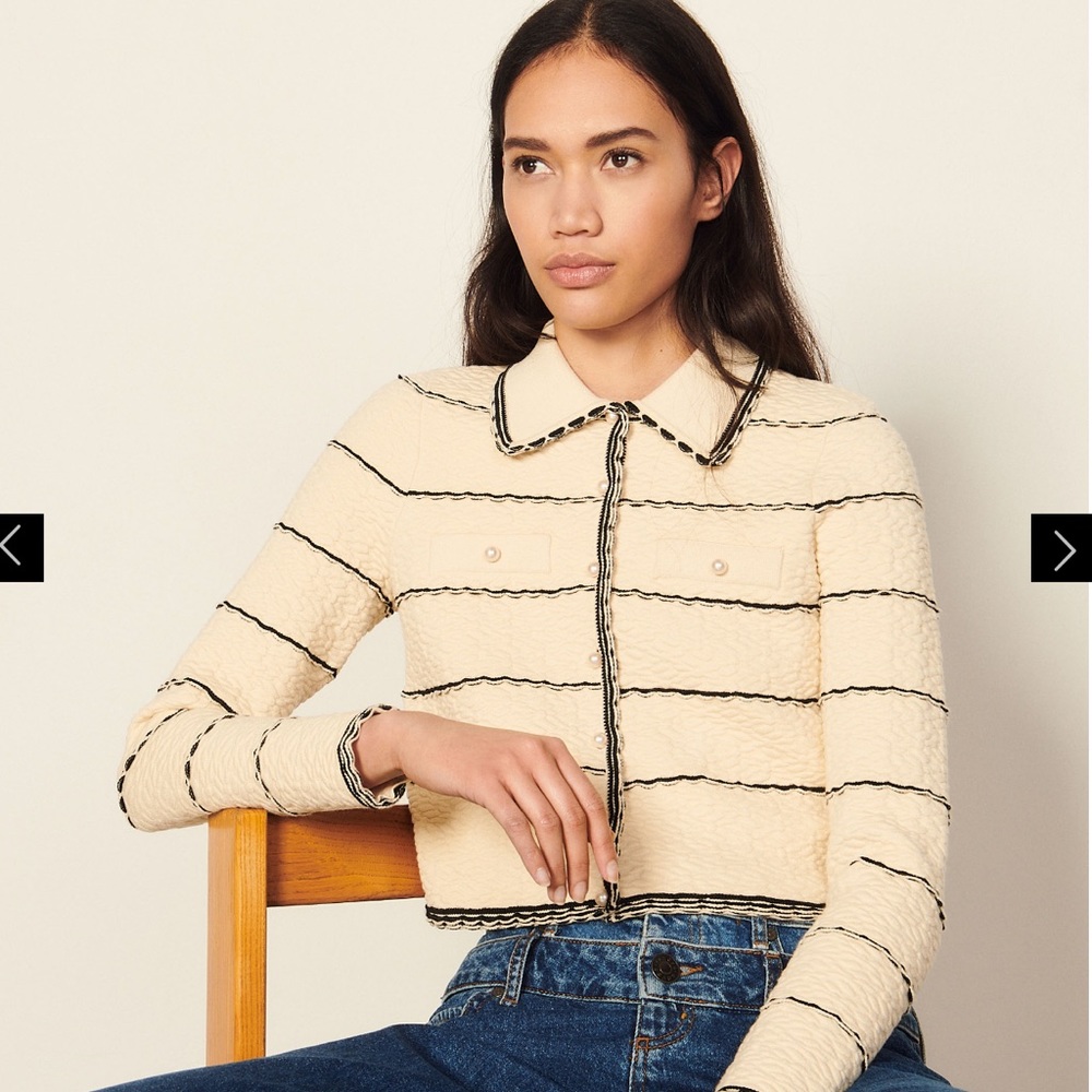 SANDRO short jacket-style coatigan